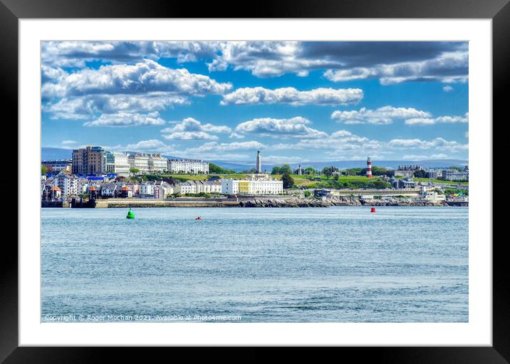 A Glimpse of Plymouth's Stunning Seaside Framed Mounted Print by Roger Mechan