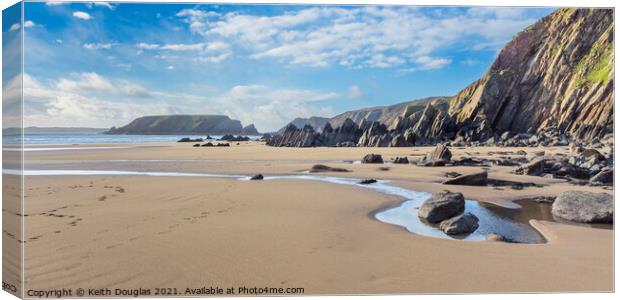 Marloes Sands, Pembrokeshire Canvas Print by Keith Douglas