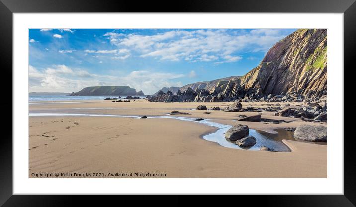 Marloes Sands, Pembrokeshire Framed Mounted Print by Keith Douglas