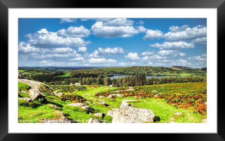 The Breathtaking Dartmoor Landscape Framed Mounted Print by Roger Mechan