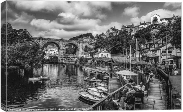 Knaresborough Viaduct Canvas Print by Gary Clarricoates