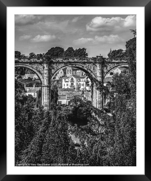 Under The Arches At Knaresborough Framed Mounted Print by Gary Clarricoates