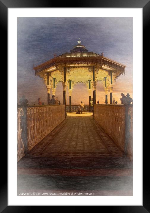 Break Dancing in the Bandstand Framed Mounted Print by Ian Lewis