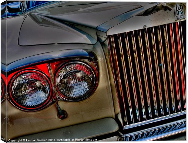 Rolls Royce Abstract Canvas Print by Louise Godwin