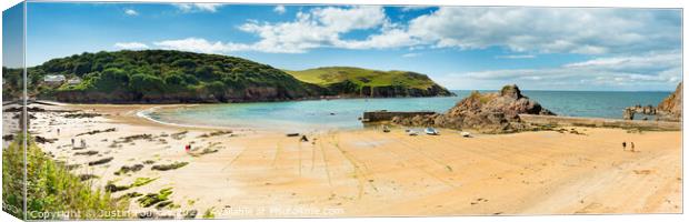 Hope Cove, South Devon Canvas Print by Justin Foulkes