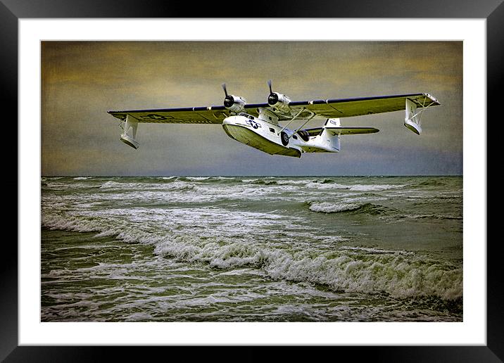 Catalina Flying Boat Framed Mounted Print by Chris Lord