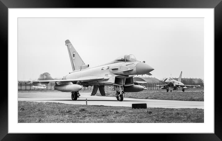 RAF Typhoon FGR4 pair Framed Mounted Print by Jason Wells