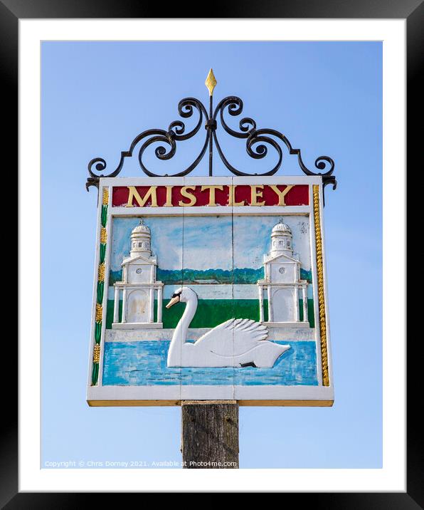 Mistley in Essex, UK Framed Mounted Print by Chris Dorney
