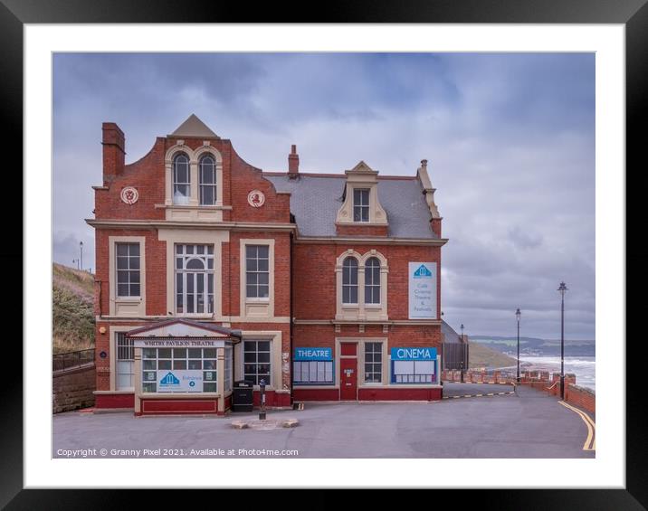 Whitby Pavilion Theatre Framed Mounted Print by Margaret Ryan