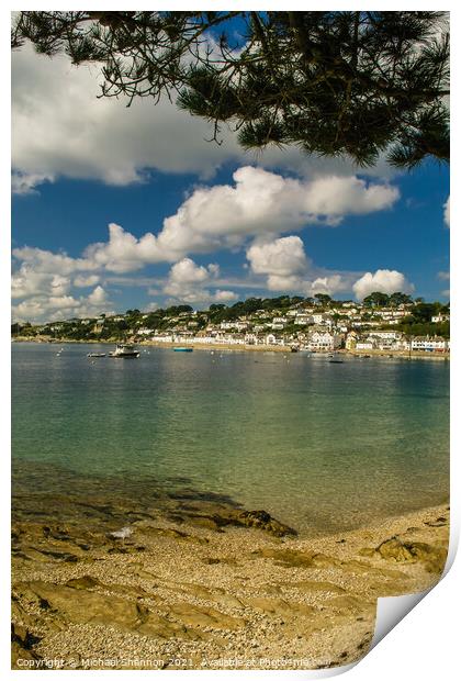 St Mawes, Cornwall Print by Michael Shannon