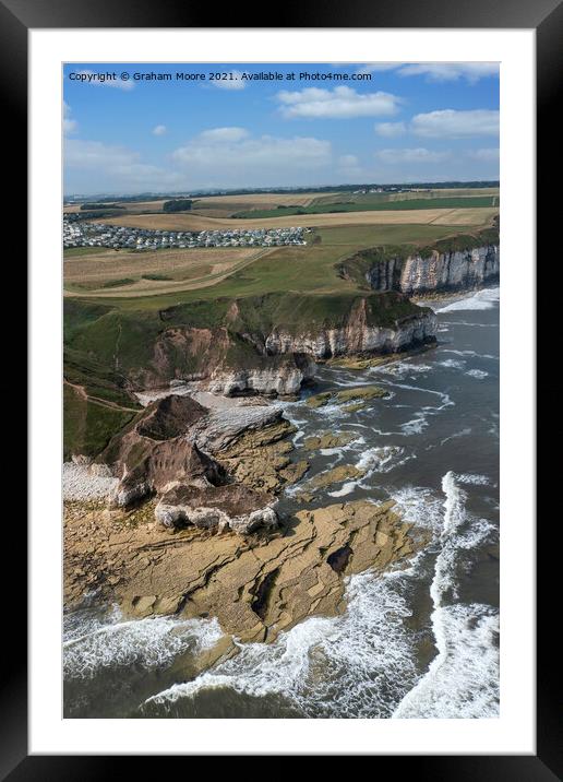 Thornwick Bay Framed Mounted Print by Graham Moore