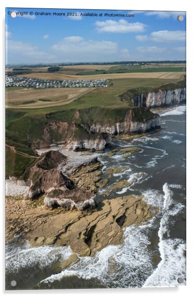 Thornwick Bay Acrylic by Graham Moore