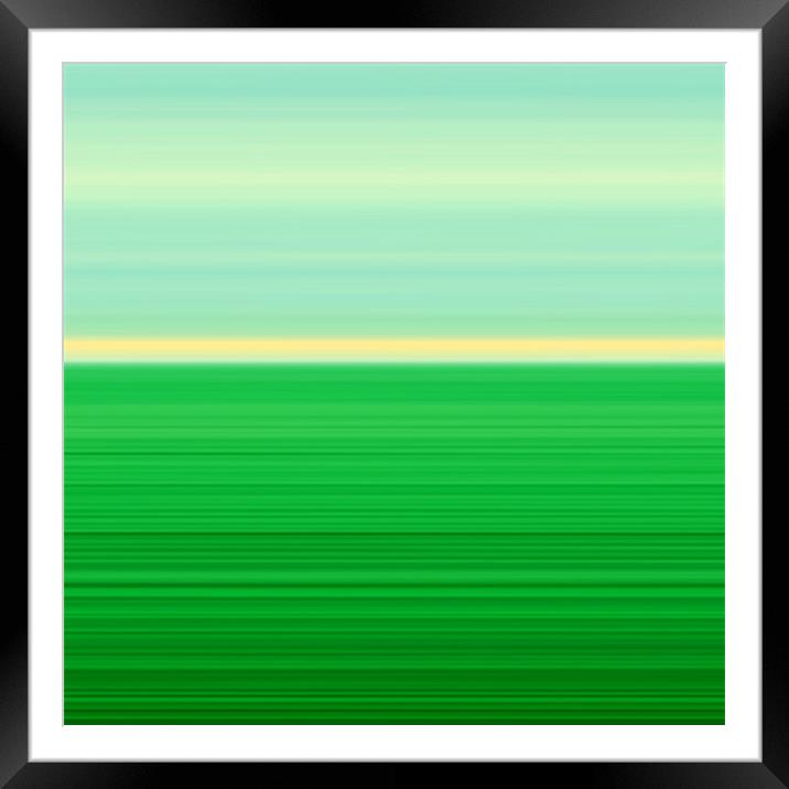 Green Mist Framed Mounted Print by Alice Gosling