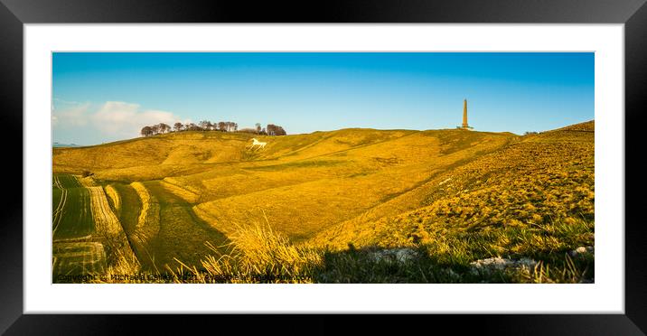 Cherhill White Horse, Wiltshire, Calne, UK 2  Framed Mounted Print by Michaela Gainey