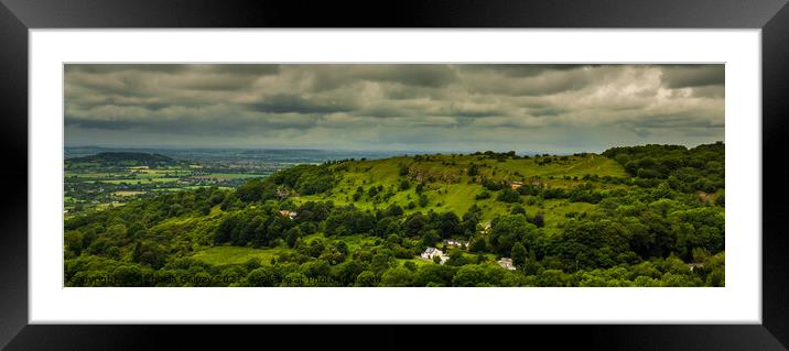 Birdlip Hill, Gloucestershire, England, UK, 2 Framed Mounted Print by Michaela Gainey