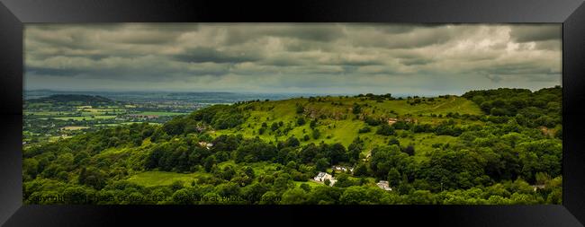 Birdlip Hill, Gloucestershire, England, UK, 2 Framed Print by Michaela Gainey