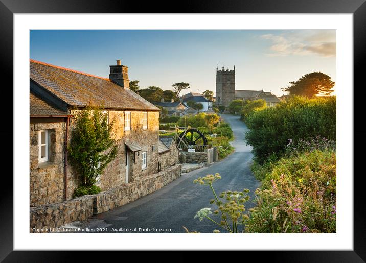 Zennor, North Cornwall Framed Mounted Print by Justin Foulkes