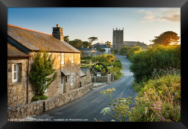 Zennor, North Cornwall Framed Print by Justin Foulkes