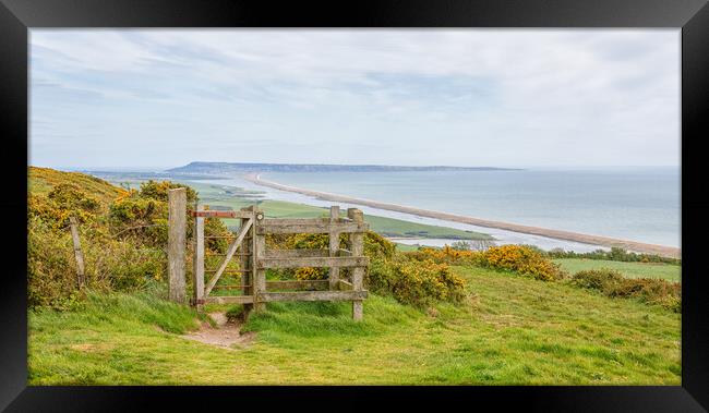 Chesil Beach Framed Print by Mark Godden