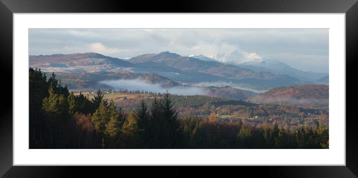 The View From Belladrum Forest Framed Mounted Print by Macrae Images