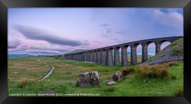 Ribblehead Viaduct sunset Framed Print by Dominic Shaw-McIver