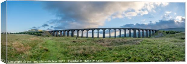Ribblehead Viaduct Panorama Canvas Print by Dominic Shaw-McIver
