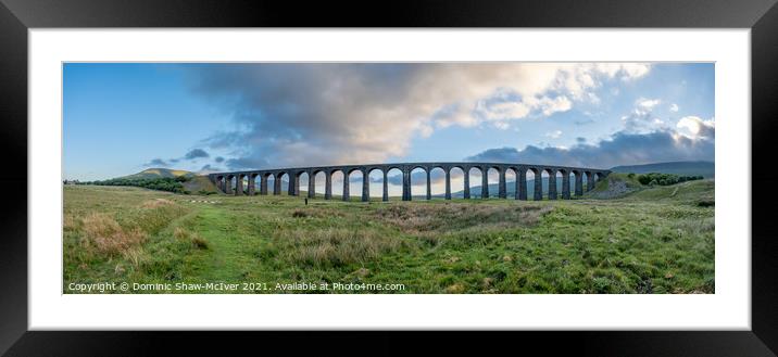 Ribblehead Viaduct Panorama Framed Mounted Print by Dominic Shaw-McIver