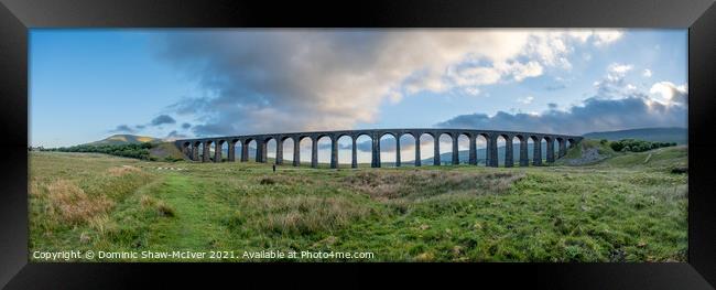 Ribblehead Viaduct Panorama Framed Print by Dominic Shaw-McIver