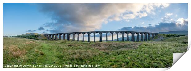 Ribblehead Viaduct Panorama Print by Dominic Shaw-McIver