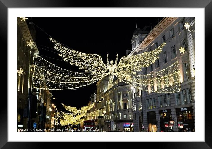 Angelic Lights of London Framed Mounted Print by Stephen Hollin