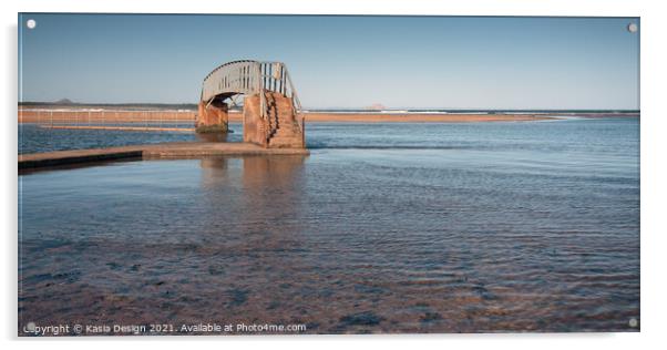 The Bridge To Nowhere, Belhaven Beach Acrylic by Kasia Design