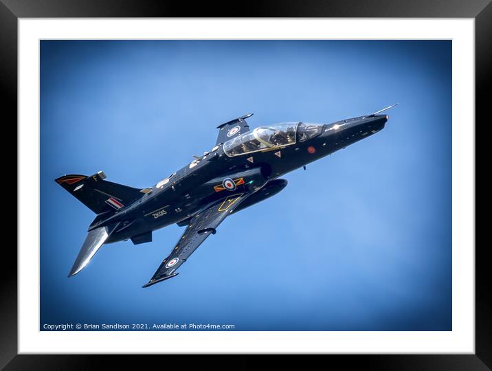 RAF Hawk Trainer Jet Framed Mounted Print by Brian Sandison
