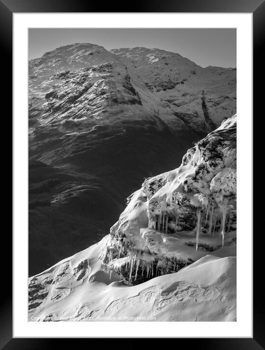 Ice Mountain Framed Mounted Print by Ivor Bond