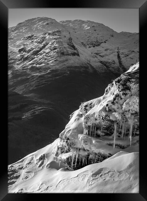 Ice Mountain Framed Print by Ivor Bond