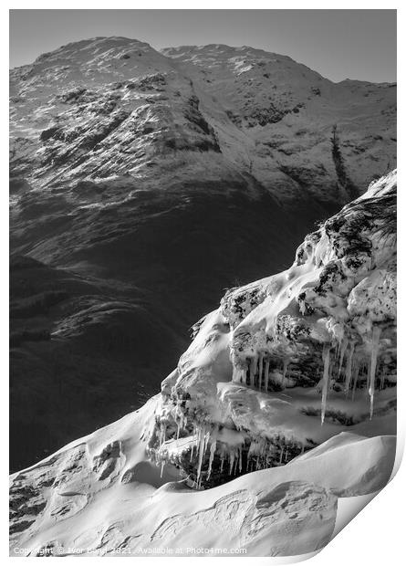 Ice Mountain Print by Ivor Bond