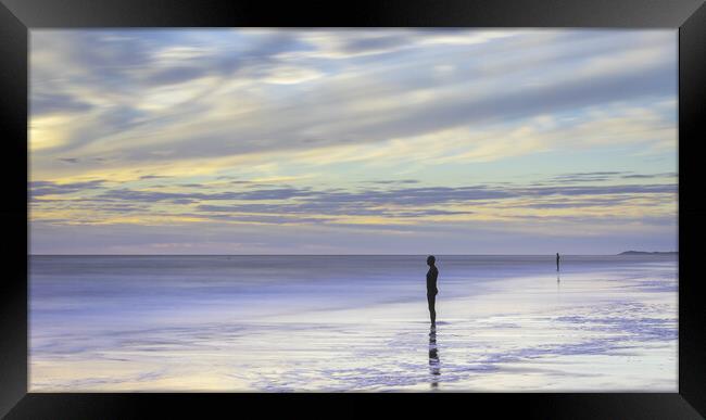 Another Place Crosby Beach Framed Print by Phil Durkin DPAGB BPE4