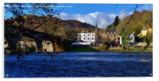 A view of Dunkeld and the River Tay  Acrylic by Navin Mistry
