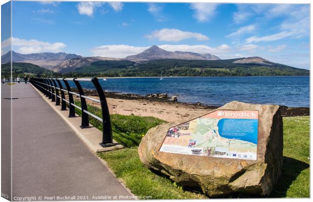 Brodick Bay Isle of Arran Scotland Canvas Print by Pearl Bucknall