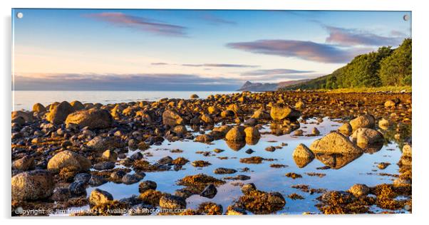 Corrie Sunrise, Isle of Arran Acrylic by Jim Monk
