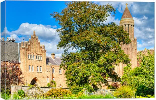 Quarr Abbey Isle of Wight Canvas Print by Roger Mechan