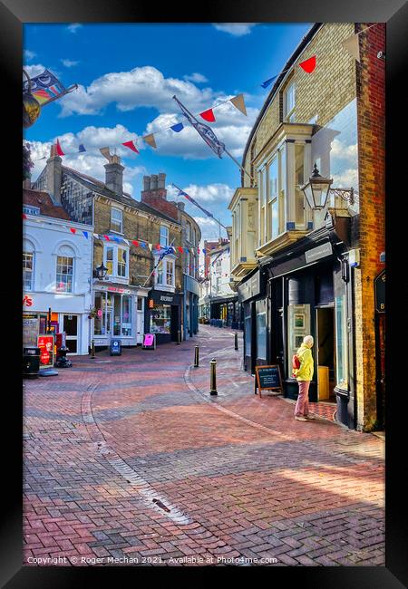 Charming Cowes Isle of Wight Framed Print by Roger Mechan