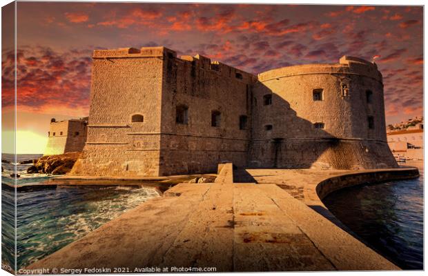 Fort St. John. Dubrovnik. Croatia. Canvas Print by Sergey Fedoskin