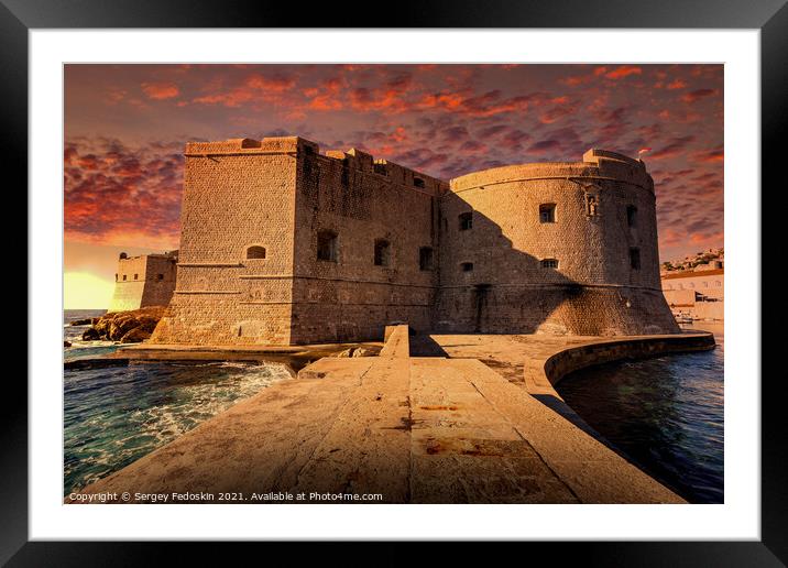 Fort St. John. Dubrovnik. Croatia. Framed Mounted Print by Sergey Fedoskin