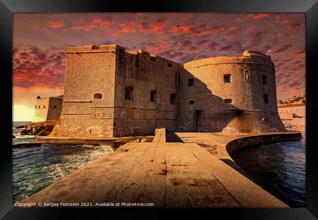 Fort St. John. Dubrovnik. Croatia. Framed Print by Sergey Fedoskin