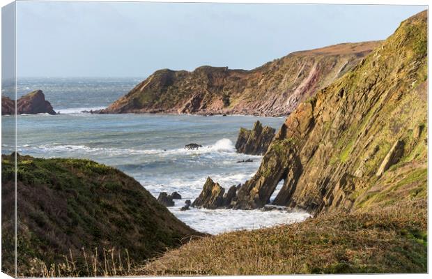 On the approach to Marloes Sands Canvas Print by Keith Douglas
