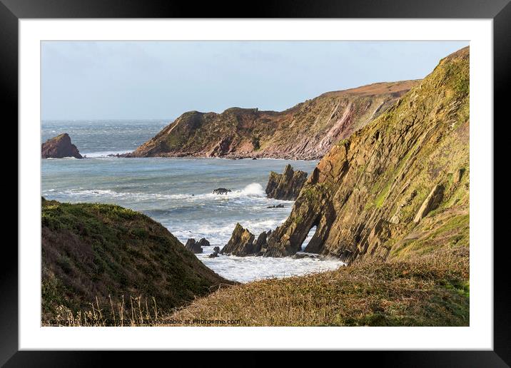 On the approach to Marloes Sands Framed Mounted Print by Keith Douglas