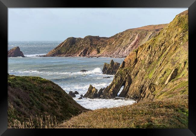 On the approach to Marloes Sands Framed Print by Keith Douglas