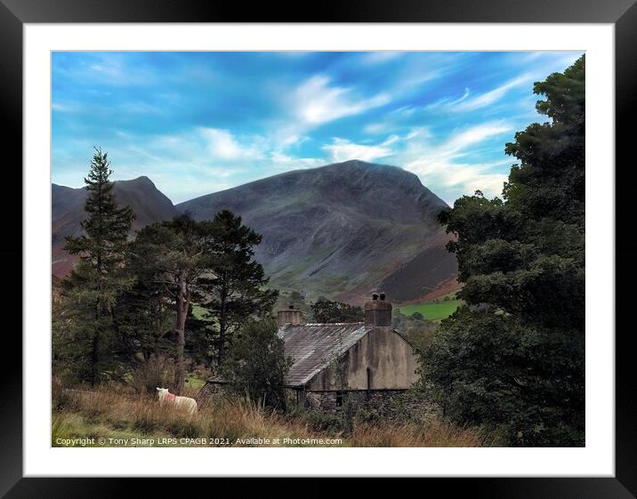 THE NEWLANDS VALLEY ROUND - THE LAKE DISTRICT Framed Mounted Print by Tony Sharp LRPS CPAGB