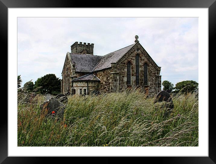 Llanidan Church Framed Mounted Print by julie williams