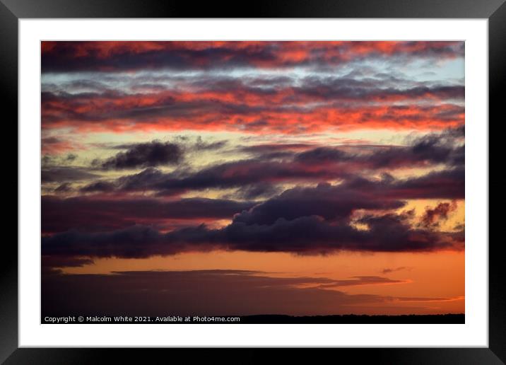 Sun Set Over the Normandie. Domfront 61700. France. Framed Mounted Print by Malcolm White